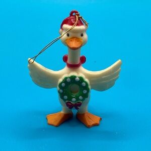 Vintage Plastic Duck Christmas Ornament